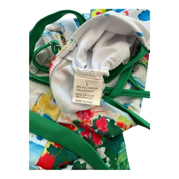 Tankini Swim Dress 2 Piece Swimsuit - Size Large - Picture 10 of 12